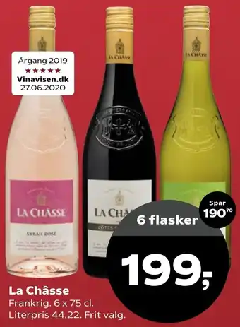 SuperBrugsen La Chåsse 6x75 cl tilbud