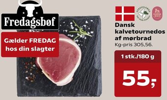 SuperBrugsen Dansk Kalvetournedos Af Mørbrad tilbud