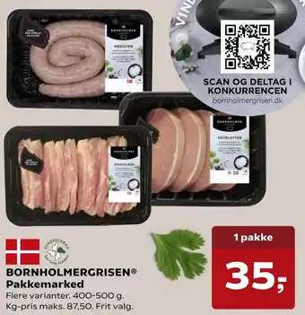 SuperBrugsen Bornholmergrisen Pakkemarked 400-500 g tilbud