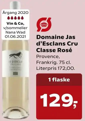 SuperBrugsen Domaine Jas D'Esclans Cru Classe Rosé 75cl tilbud