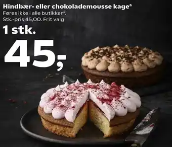Hindbær -Eller Chokolademousse Kage