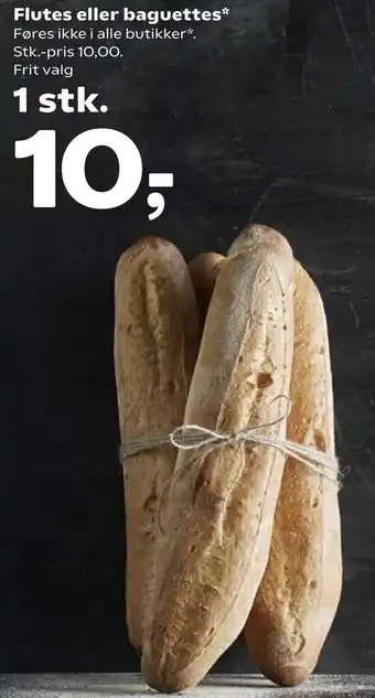 SuperBrugsen Flutes Eller Baguettes 1 stk tilbud
