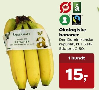 SuperBrugsen Økologiske Bananer tilbud