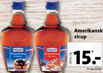 Amerikansk Sirup 250 ml