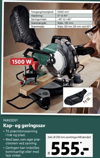 Lidl Kap- og Geringssav tilbud