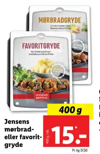 Lidl Jensens færdigretter tilbud