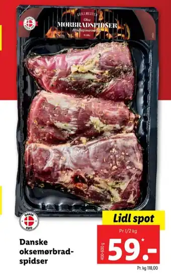 Lidl Højer pølser oksemørbrad tilbud