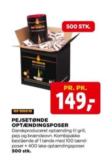 jem & fix Burner tændposer tilbud