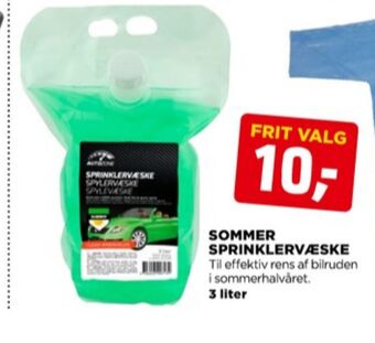 jem & fix Autozone sprinklervæske tilbud