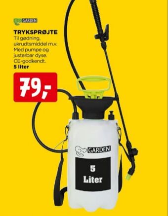 jem & fix Garden tryksprøjte tilbud