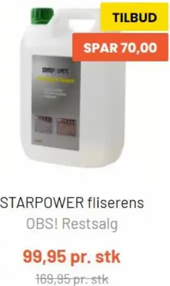 Silvan Starpower Fliserens tilbud