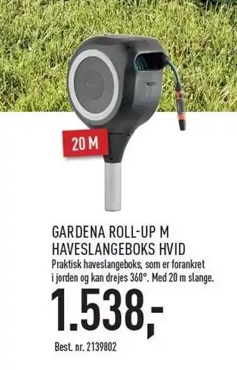 Gardena roll-up M haveslangeboks hvid