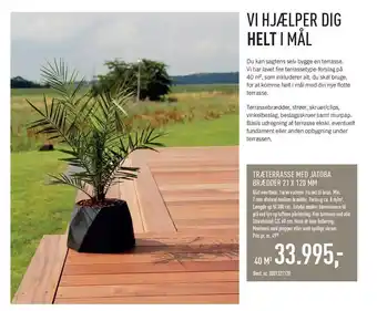 Træterrasse med Jatoba brædder
