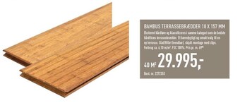 Bambus terrassebrædder