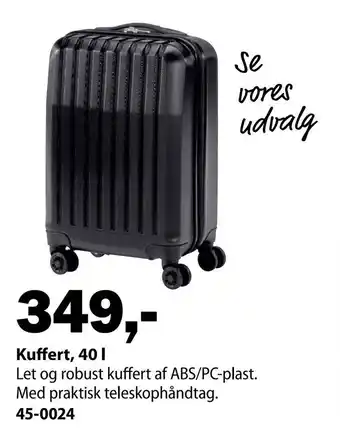 Biltema Kuffert, 40 l tilbud