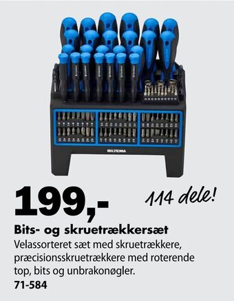 Bits- og skruetrækkersæt