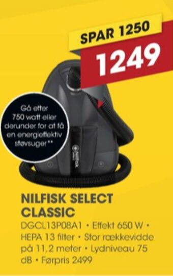 Punkt1 Nilfisk støvsuger tilbud