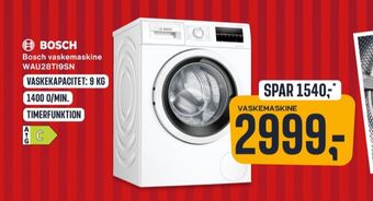 Skousen Bosch vaskemaskine tilbud