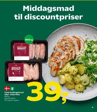 Coop 365 Coop kyllingebryst eller -inderfilet tilbud