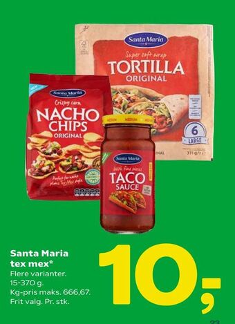 Coop 365 Santa Maria tex mex tilbud