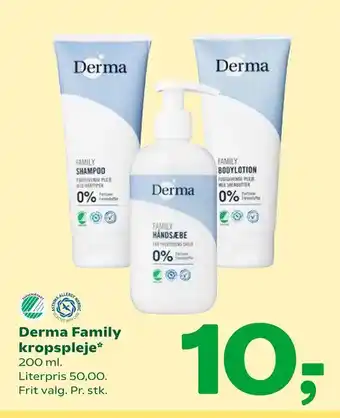 Coop 365 Derma Family kropspleje tilbud