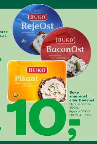Coop 365 Buko smøreost eller flødeost tilbud