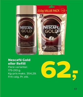 Nescafé Gold eller Refill