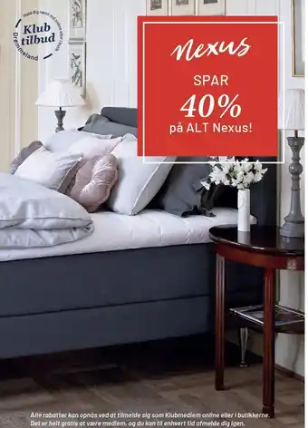 Drømmeland Spar 40% på alt Nexus tilbud