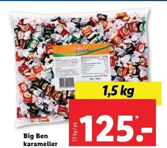 Lidl Big Ben karameller tilbud