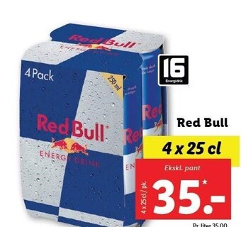 Lidl Red Bull tilbud