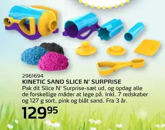 Legekæden Kinetic sand slice n' surprise tilbud