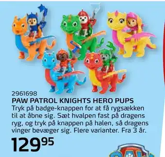 Legekæden Paw patrol knights hero pups tilbud