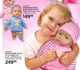 Legekæden Nora dukke 46 cm tilbud