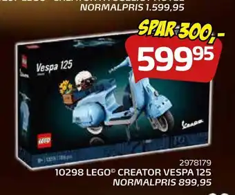Legekæden 10298 lego © creator vespa 125 tilbud