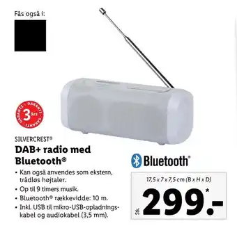 DAB+ radio med Bluetooth®