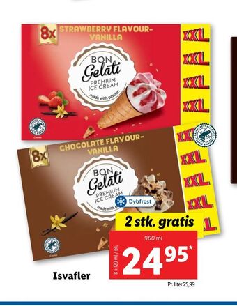 Lidl Isvafler tilbud