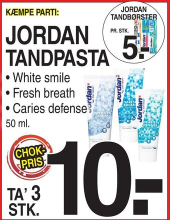 ABC Lavpris Jordan tandpasta tilbud
