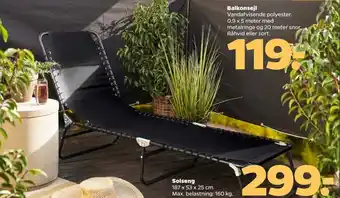 Netto Solseng 187 x 53 x 25 cm tilbud