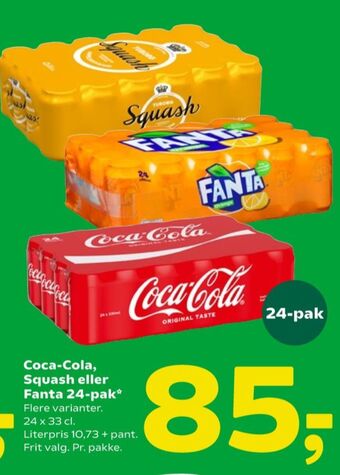 Coop 365 Squash appelsinsodavand tilbud