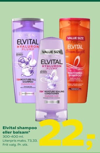 Coop 365 Elvital shampoo tilbud