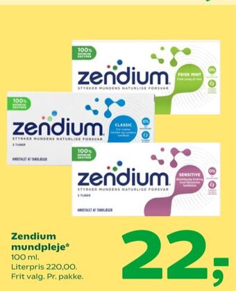 Coop 365 Zendium tandpasta tilbud