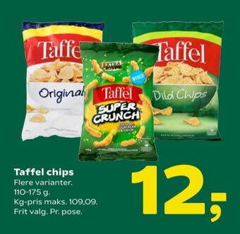 Coop 365 Taffel chips tilbud