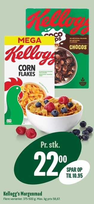 Min Købmand Kellogg's morgenmad tilbud