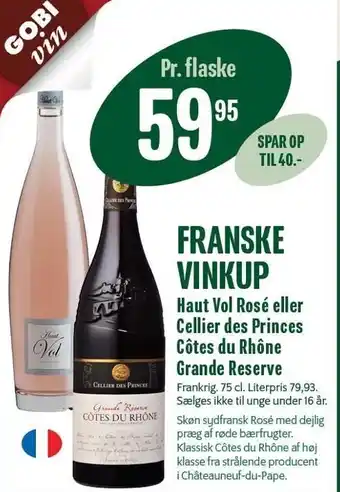 Min Købmand Franske vinkup tilbud