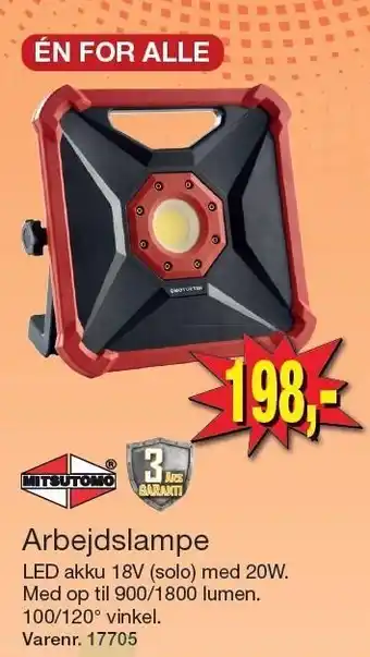 Harald Nyborg Arbejdslampe LED akku tilbud