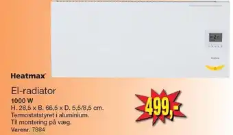 El radiator 1000W