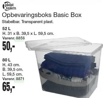 Harald Nyborg Opbevaringsboks Basic Box 52L tilbud