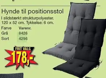 Harald Nyborg Hynde til positionsstol - Frit valg tilbud
