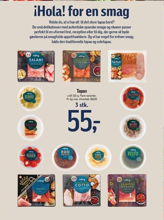 Tapas 3 stk.