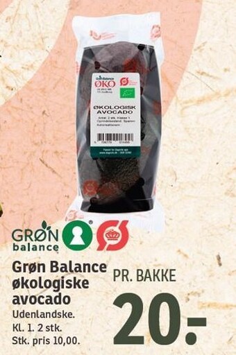SPAR Grøn Balance økologiske avocado tilbud